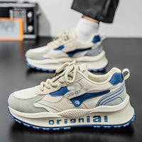 2025 spring men's new outdoor mesh sports shoes breathable comfortable soft sole casual shoes