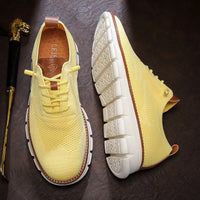 New men's large-sized casual shoes - Fly-Weave mesh breathable sports shoes, lightweight and slip-resistant men's shoes