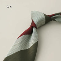 8CM Formal Striped Neckties For Men Suit Professional Gentleman Polyester Paisley Neck Tie Male Groomsman Wedding Party Cravat