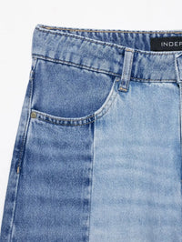 Women's Jeans 2025 Women's New Pants Women's Spliced High Waist Wide Leg Jeans