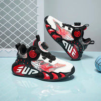 A pair of children's four-season leather basketball shoes, soft and comfortable multi-color sneakers, sizes 31-40，KT-NB-2507