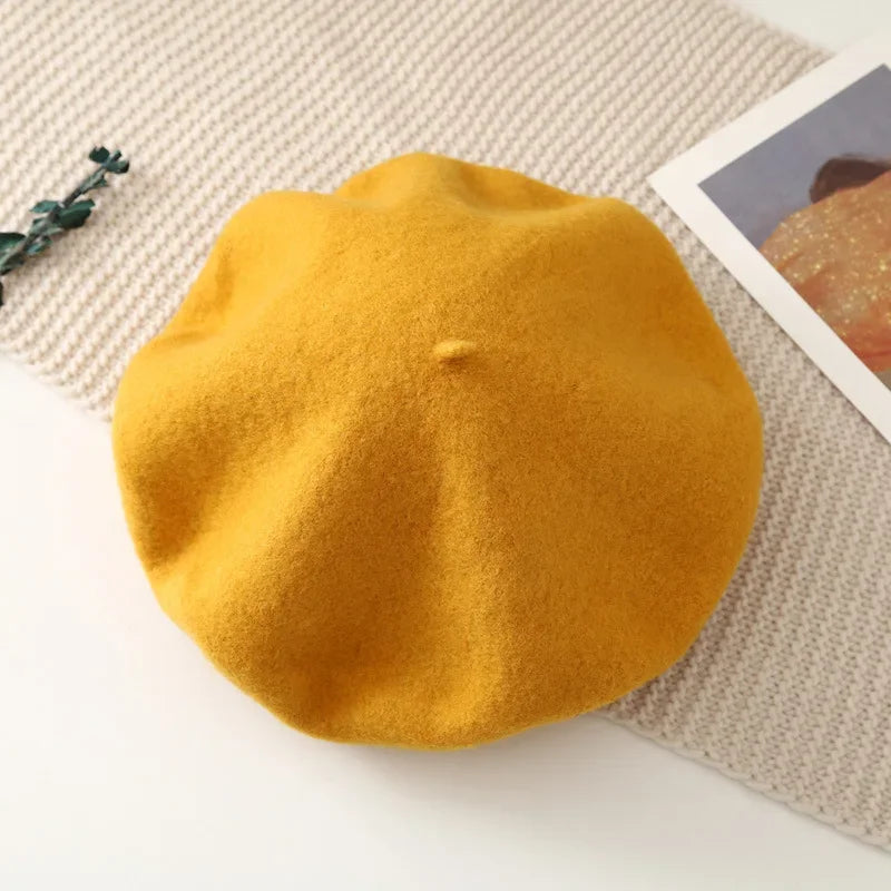 Winter Hats for Women Berets Painter Cap Autumn Winter Hat Female Flat French Artist Beret Girls Vintage Warm Casual New