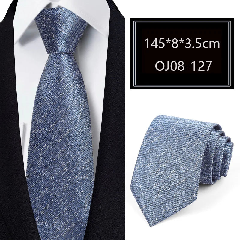 Luxury 56 Colors New Men's Tie Classic Floral Stripe Plaid 8cm Jacquard Neck Tie Necktie For Men Business Wedding Party