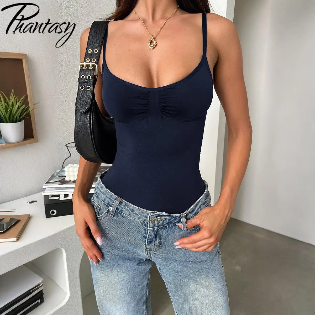 Phantasy Sexy Spice Sling Strap Slim Vest Women's Clothing 2025 Spring And Summer Comfortable Breathable Vest  for Women Home