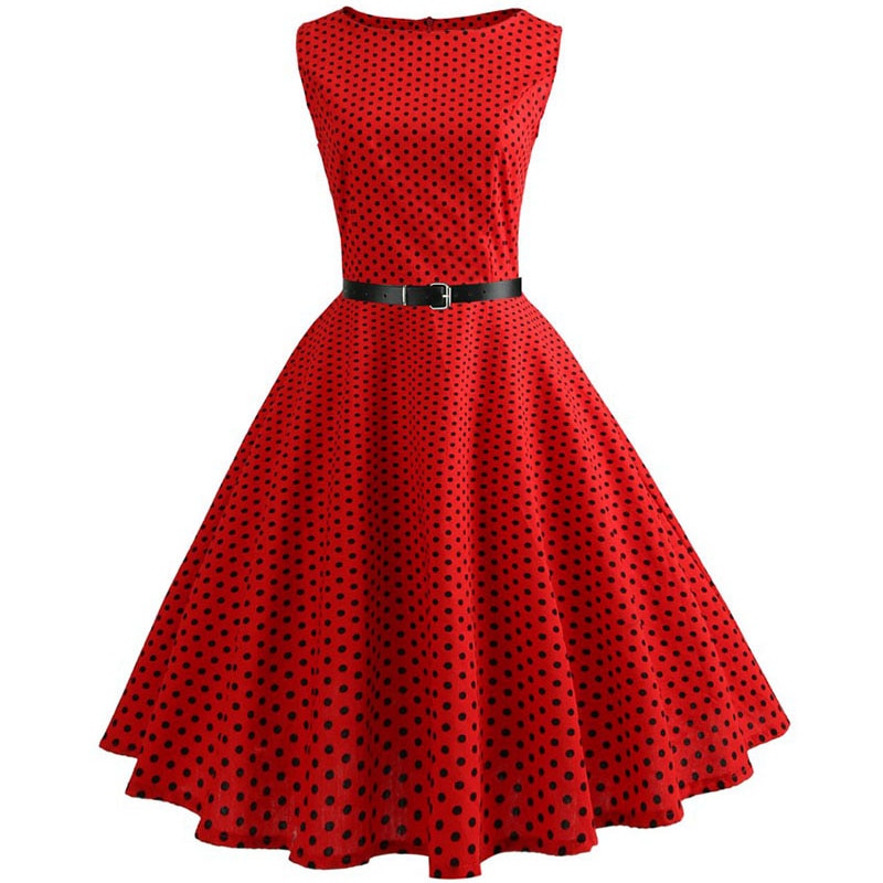 Plaid Print Vintage Dress Women Summer Floral Swing Party Dresses Hepburn 50s 60s Retro Elegant Robe feminino Vestidos