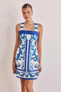 Women Summer Sexy Printed A-line Mini Dress Fashion Casual Blackless Sleeveless High Waist Off Shoulder Vestidos Party Dresses