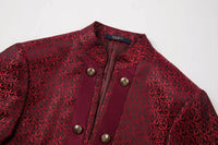 2025 New Wedding Host Performance Men's Suit Dress Three-piece Botanical Floral Pattern  Blazer  for Men with Pants and Vest