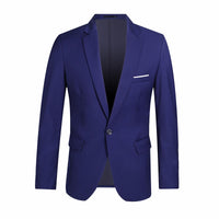 Blue Men Blazers Work Office 2022 Men Tuxedos For Formal Occasions Pockets Coat Blazers