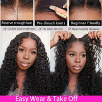 Loose Deep Wave Human Hair Wigs For Women Human Hair Glueless Wig Human Hair Ready To Wear Pre Plucked Brazilian Raw Human Hair