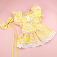 Princess Style Dog Dresses Pet Floral Skirt Cotton Suspender Pet Clothing Mesh Skirt Sweet Dog Clothes for Small Dogs Pet Items