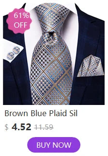 Hi-Tie Blue Business Solid 100% Silk Men's Tie NeckTie 8.5cm Ties for Men Formal Luxury Wedding High Quality Gravata