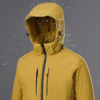 EUMERGX Men's Women's Winter Coat Waterproof Windproof Warm Fleece Jacket Unisex Hiking Camping Skiing Climbing Windbreaker