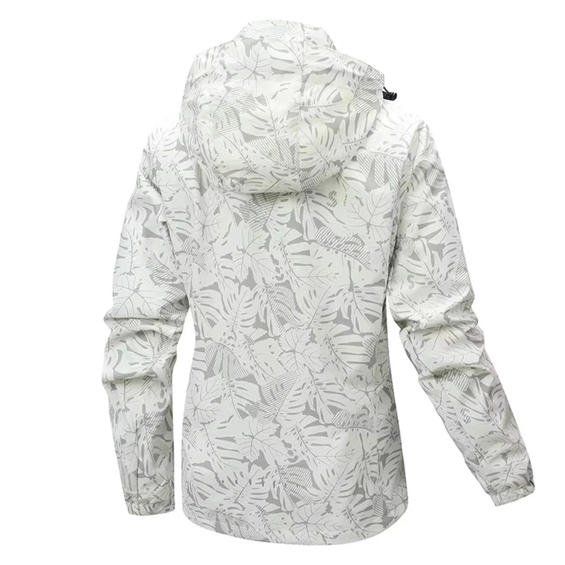 CARMONDBLE Hiking Sport Hooded Coat Womens Waterproof Jacket Travel Climbing Camping Casual Outwear Abrigo De Mujer Impermeable