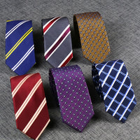 New Skinny 6CM Mens Necktie Slim Narrow Ties For Man Plaids Striped Paisley Jacquard Cravat Business Party Corbatas Neck Tie