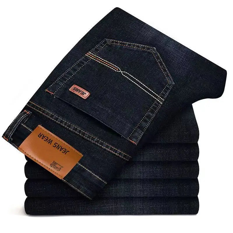 2025New Men Classic Jeans Jean Homme Pantalones Hombre Men Mannen Soft Black Biker Masculino Denim Overalls Mens