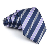 New Striped Tie Men's 8cm Ties Business New Year Gift Classical Necktie Office Accessories Men Costume Daily Wear Wedding Party