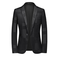 Blue Men's Blazer,Wedding Party Dress Jacket,Khaki Black White Available,Slim Fit Blazer,Asian Size M-6XL