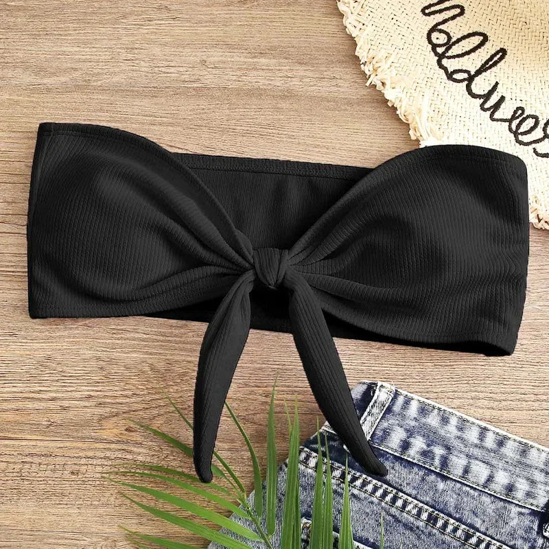 2025 New Bikini Bottoms Women's Swimsuit Low Waisted Bottom Solid Red Swimwear Thong Beachwear Brazilian Bathing Suit Summer