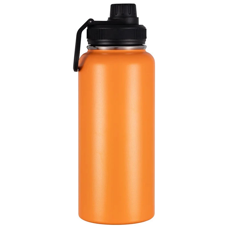 LOGO stainless steel insulated cup portable vacuum sports kettle outdoor large capacity hiking kettle space kettle insulated cup