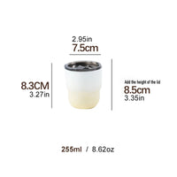 SUS304 stainless steel coffee cup, double-layer vacuum insulated thermos cup, beverage cup, suitable for men and women, 12 color