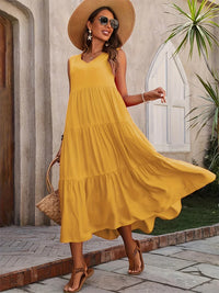 2024 Women Dress Summer Casual Brand Dresses Elegant Yellow Black Dress Femme