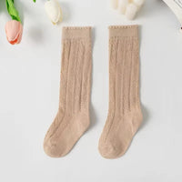 Baby Girls Socks Summer Kids Long Sock Toddlers Knee High Mesh Thin Socks Hollow Out Soft Cotton Infant Socken For 0-7 Years