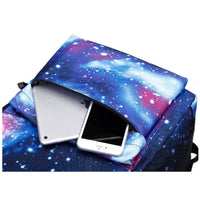 Men Canvas School Laptop Backpack Galaxy Star Universe Space USB Charging for Teenagers Boys Student Girls Bags Travel  Mochila