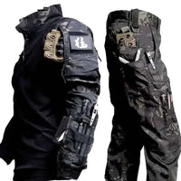 Outdoor Camo Suits Tactical Shirts Training Set Multi-pocket Work Wear Pants Men Clothing Hunting Clothes Wear-resisting