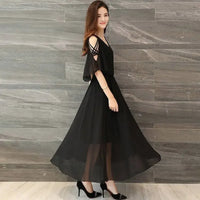 Dresses Summer Wear for Women Chiffon Sexy Expansion Skirt Woman Dress Vestido De Mujer Femme Robe