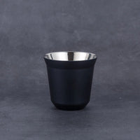 304 Stainless Steel Double-layer Coffee Cup Insulated Tea Cup Beer Cup Painted Espresso Cup Outdoor Portable Capsule Coffee Cup