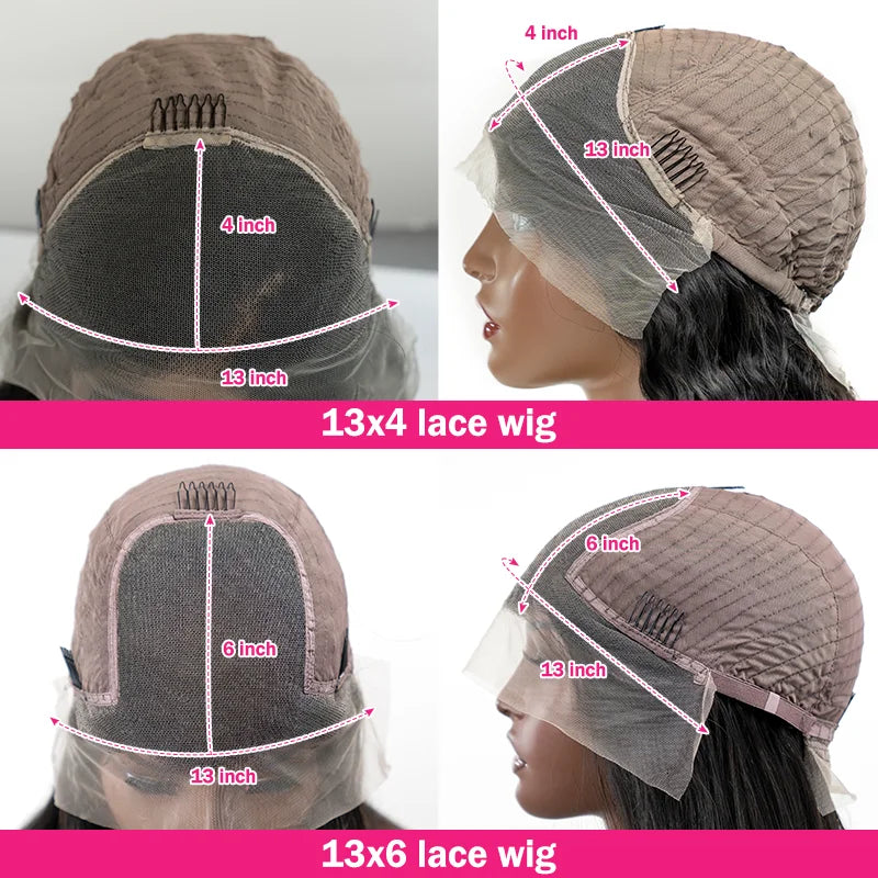 Loose Deep Wave Frontal Wig 13x6 HD Lace Frontal Human Hair Wigs For Women Brazilian 13x4 Lace Front Human Hair Wig Pre Plucked