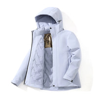 LNGXO Unisex Winter Warm Waterproof Jacket Hiking Climbing Trekking Skiing Rain Coat Men Women Windproof Fleece Windbreaker