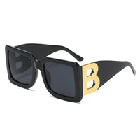 UV400 Square Sunglasses Retro, Oversized Full Frame Fashion Eyewear, Polarized Lenses for Outdoor Activities, Trendy Accessory