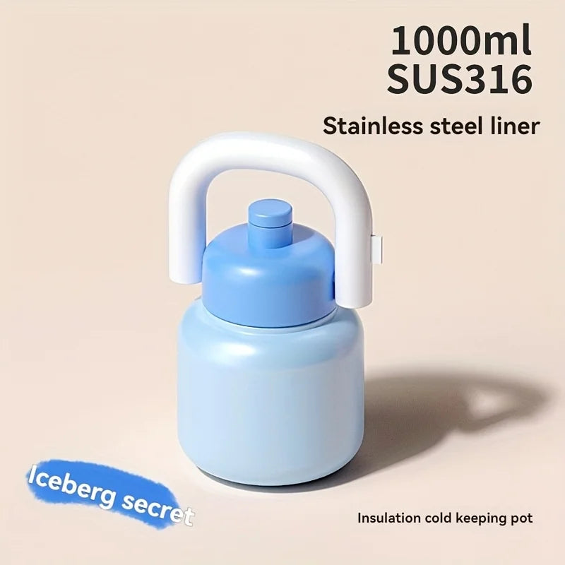 316 Stainless Steel Insulation Large Capacity Outdoor Insulation Water Cup Water Bottle Kettle Summer Cold Cup Ice Cup