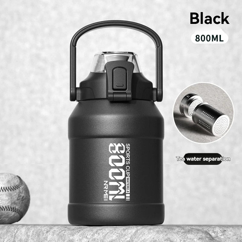 Thermos Water Bottle With Straw Handle Cup 316 Stainless Steel Flask Large Capacity Vacuum Insulated Tumbler