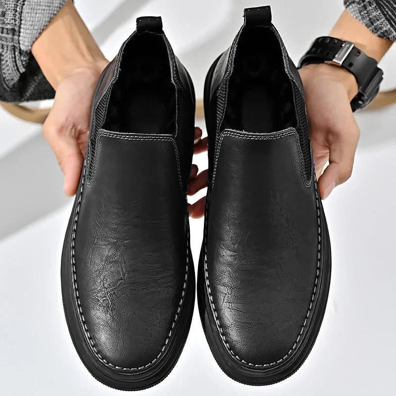 High Boots Men Working Shoes Men's Safety Shoe Mens Ankle Boots Leather Casual Sneakers Dress Booty Man Free Delivery Shoes Work