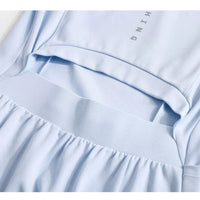 DRUR Elegant Tennis Dress Women Summer Lightweight Quick Dry Sports Dress Back Hollow Out Golf Wear Yoga Clothing Sportswear New