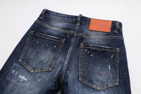 2024Good  HOT NEW D Men Jeans Denim Pants Hole Slim Pencil Trousers  design Classics Fashionable d jeans for men