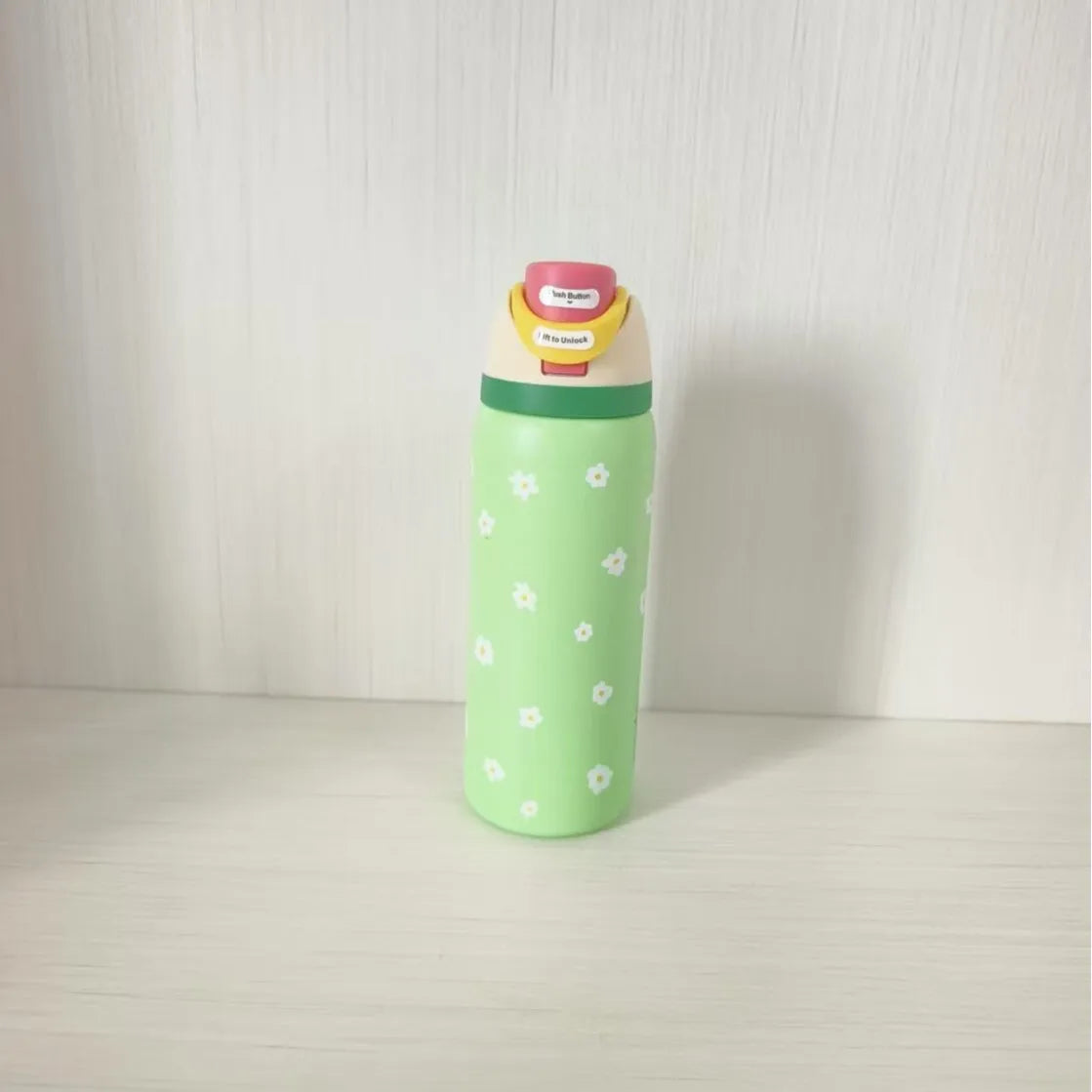 24oz Stainless Steel Insulated Cup with Straw Vacuum Thermos Mug for Coffee Iced Drinks Hot/Cold Double Wall Tumbler