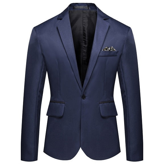 8 Colors ! Men&#39;s Suit Business Casual No Iron Single Row Single Button Blazer