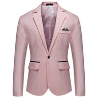 8 Colors ! Men&#39;s Suit Business Casual No Iron Single Row Single Button Blazer