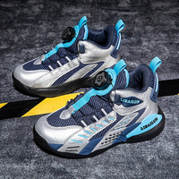 New Children Basketball Shoes Swivel Button Boys Fashion Sneakers Girls School Sport Shoes Kids Casual Trainers Outdoor Shoes