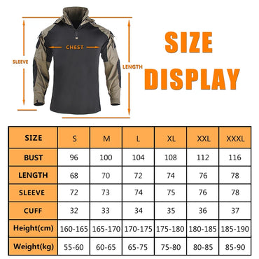 HAN WILD Tactical Shirt Hunting Clothes Combat Uniform Camouflage Outdoor T-shirt Army Airsoft Equipment Men Clothing