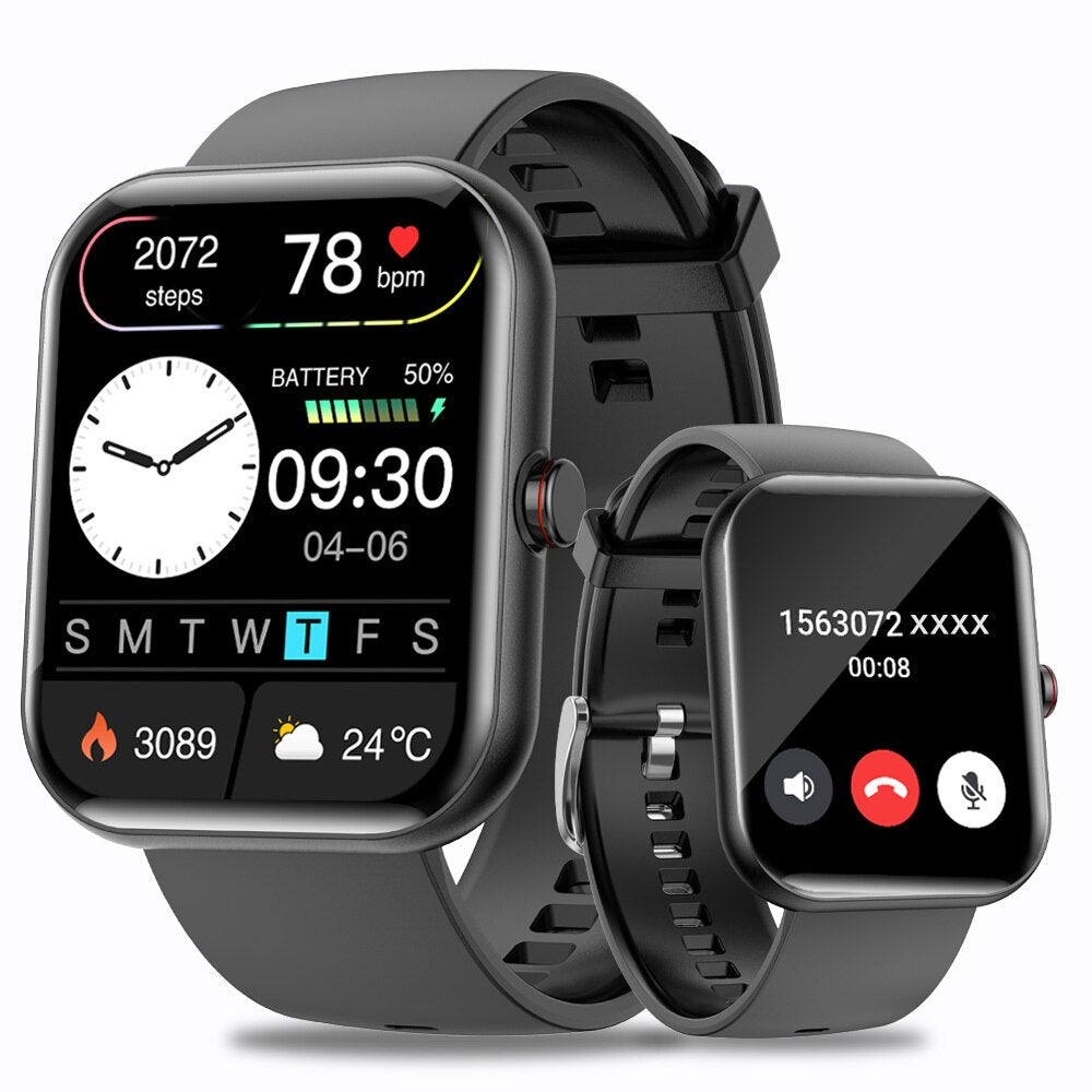 SENBONO Bluetooth Call Smart Watch Men Women Health Sport Monitoring Blood Pressure Oxygen Smart Voice Assistant Smartwatch Men