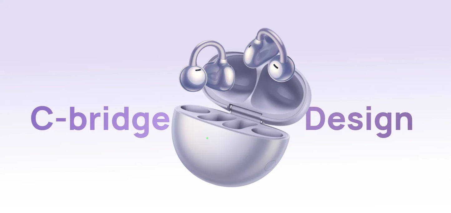 HUAWEI FreeClip,Open-ear Wireless Headphones,Ultimate Sound,compatible with iOS and Android,8 Hours Long Battery Life,