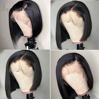 Bone Straight Bob Wig Lace Front Human Hair Wigs For Women Short Bob