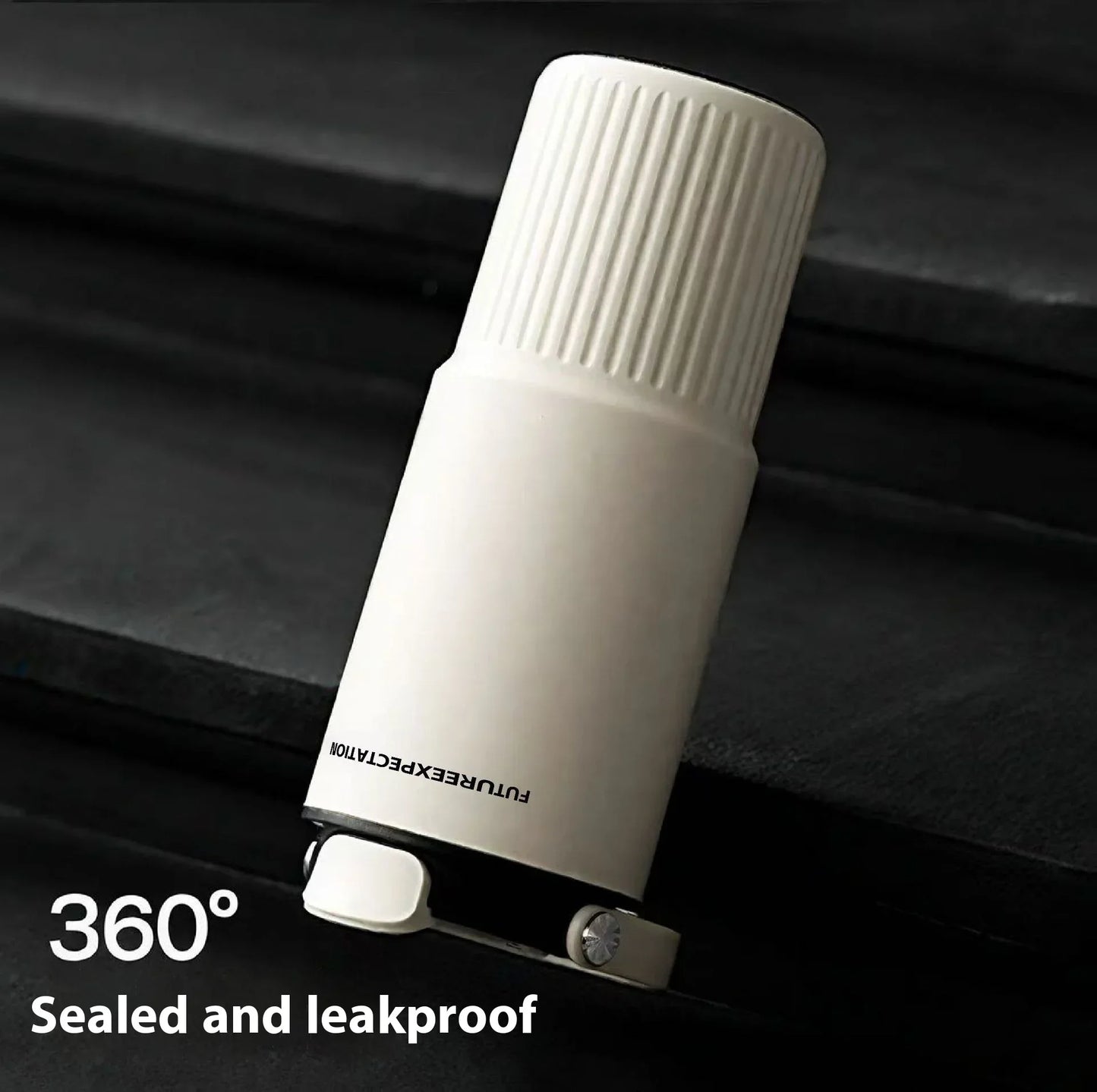 Stainless Steel Insulated Tumbler - 40 Oz, Leakproof / BPA-Free, with Handle and Car Cup Holder - Ideal for Outdoor Coffee