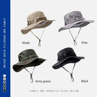 Wide Brim Sun Hat UV Protection Bucket Cap For Hiking Camping Fishing Men Women  Hiking Fishing Climbing Oversized Safari Bucket