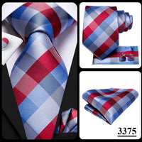 Hi-Tie Peacock Blue Novelty Design Silk Wedding Tie For Men Hanky Cufflinks Gift Mens Necktie Set Business Party Dropshipping