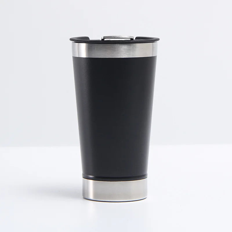 Stainless Vacuum Insulated Cup Double Wall Beer Mug Bottle Opener Car Coffee Cup Portable Travel Tumbler Hot/Cold Drinkware Cup